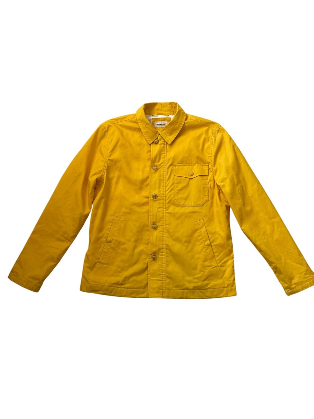 Taylor Stitch Watts Chore Utility Rugged Outdoor Waxed Jacket Canary Size 40/M - Picture 5 of 16
